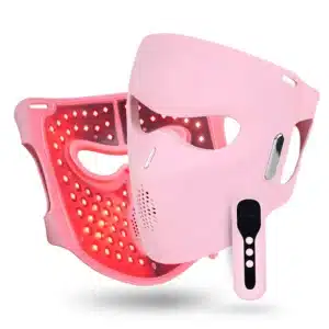 Bulk Custom Logo 660nm 850nm Silicone Red Light Therapy Mask For Loose Skin
