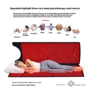Custom 660nm 850nm Full Body Reliefs Red Light Therapy Blankets
