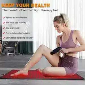 Custom Logo 660nm 850nm Near Infrared Red Light Therapy Mat For Pain Relief