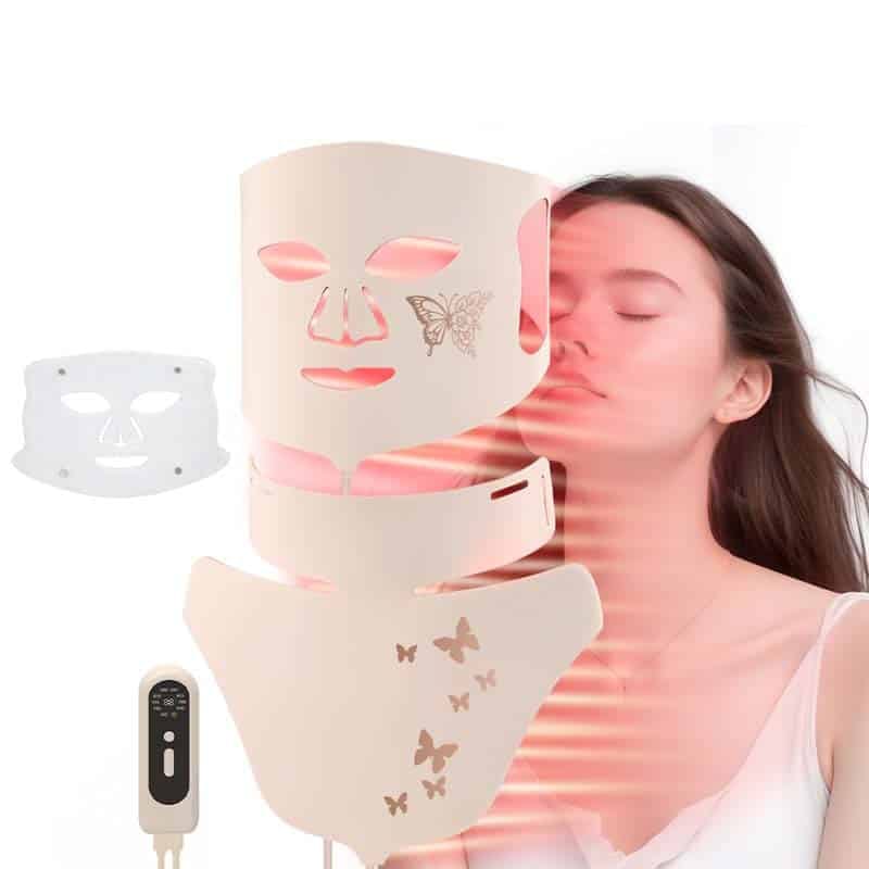 Factory Wholesale Silicone 4 Colors Beauty Red Light Therapy Face Mask 002