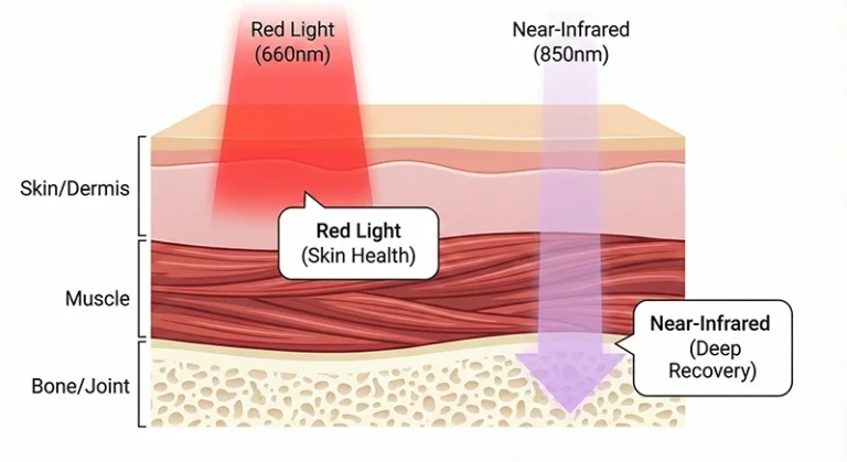 Wie tief dringt Rotlicht ein? 9 How Deep Does Red Light Therapy Penetrate